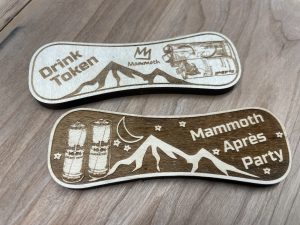 mammoth custom wooden token