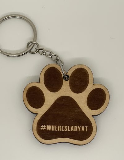 wooden keychain