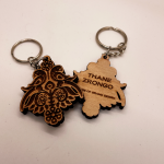 custom engraved wood keychains